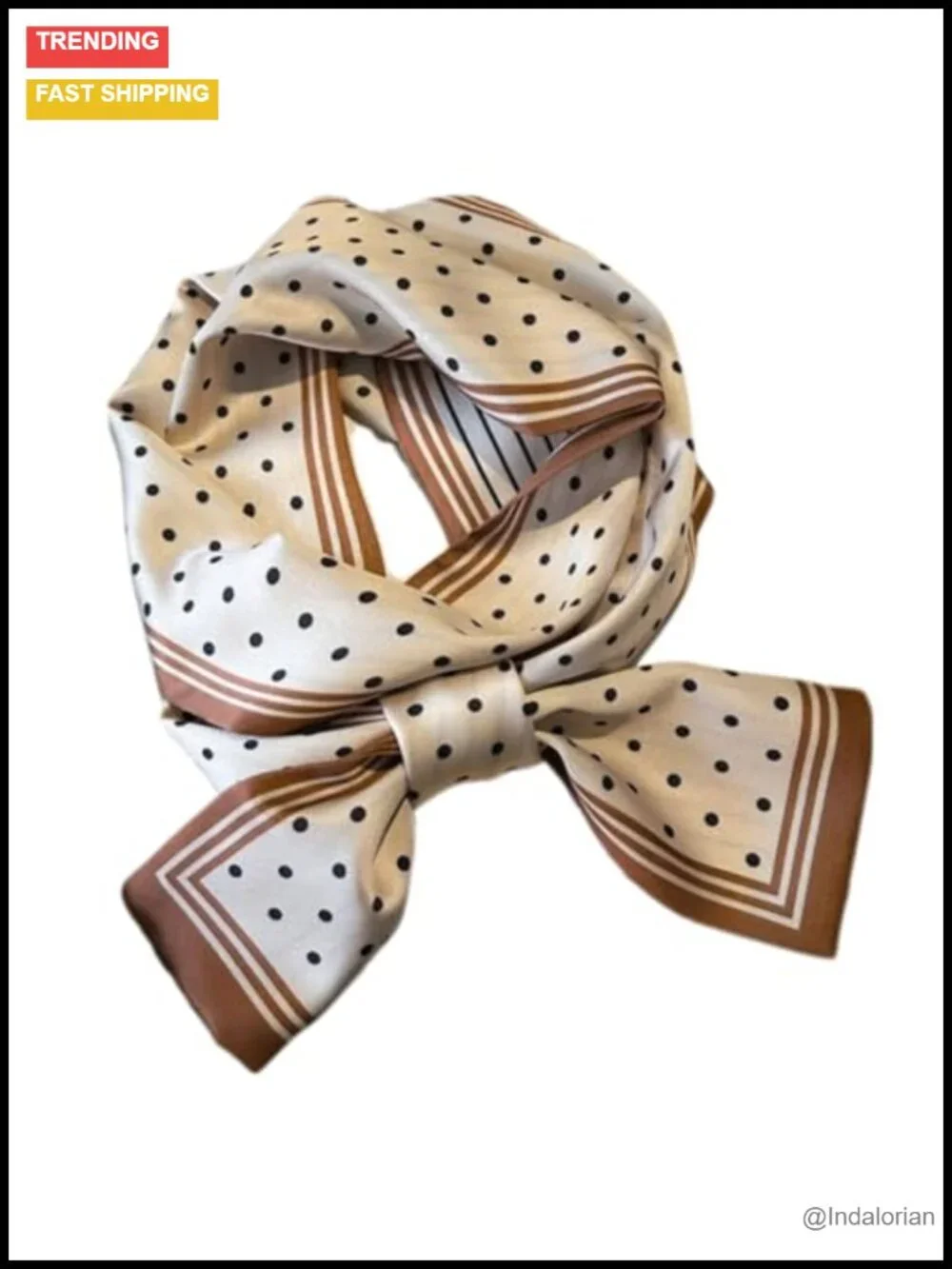 Silky Satin Fashion Scarf Multi-purpose Head Scarf Handbag Scarf